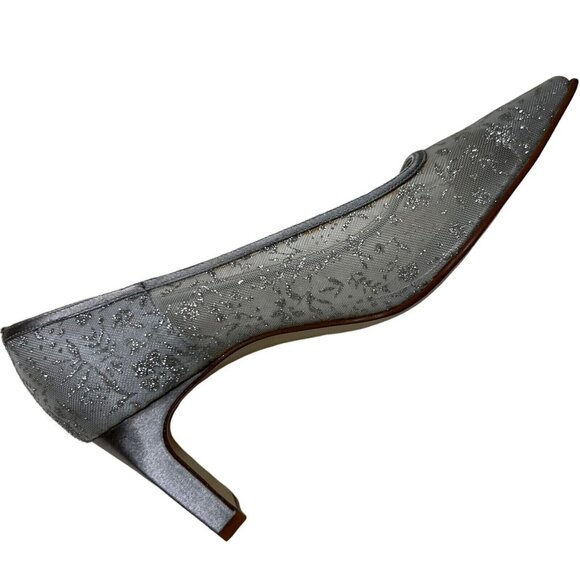 Touch‎ of Nina High Heels Womens 7.5 Silver Transparent Sparkles Synthetic - Picture 7 of 9